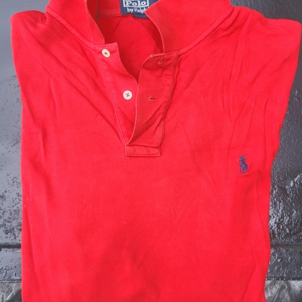 Size XXL red Ralph lauren polo tee like new no tags but worn only one time